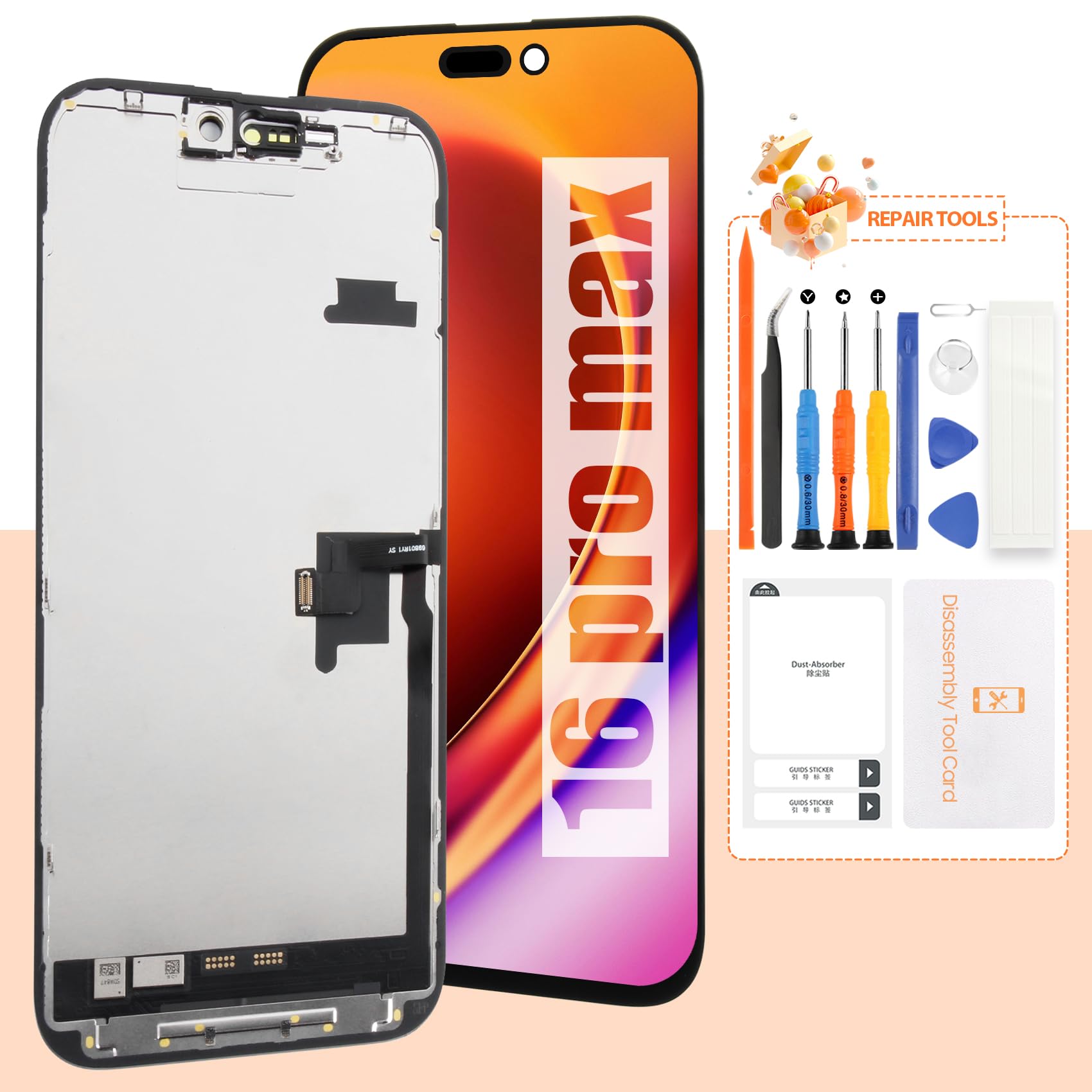 Amazon.com: Incell Screen for iPhone 16 Pro Max Screen