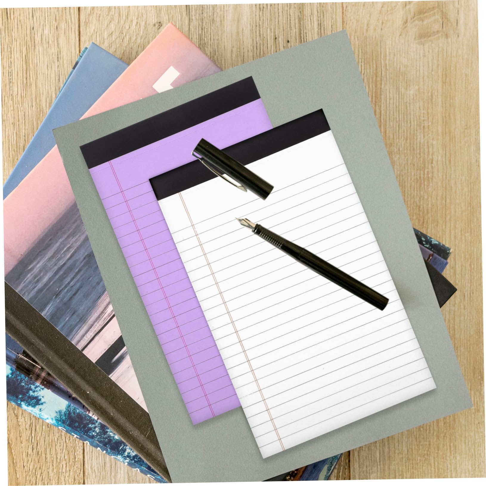 Lurrose Kleines Notizbuch Farbige Notizblöcke 10 Stück-Pack A5 Liniertes Papier Einschulung Feier mit 50 Blättern und Praktische Notizen für Bürobedarf