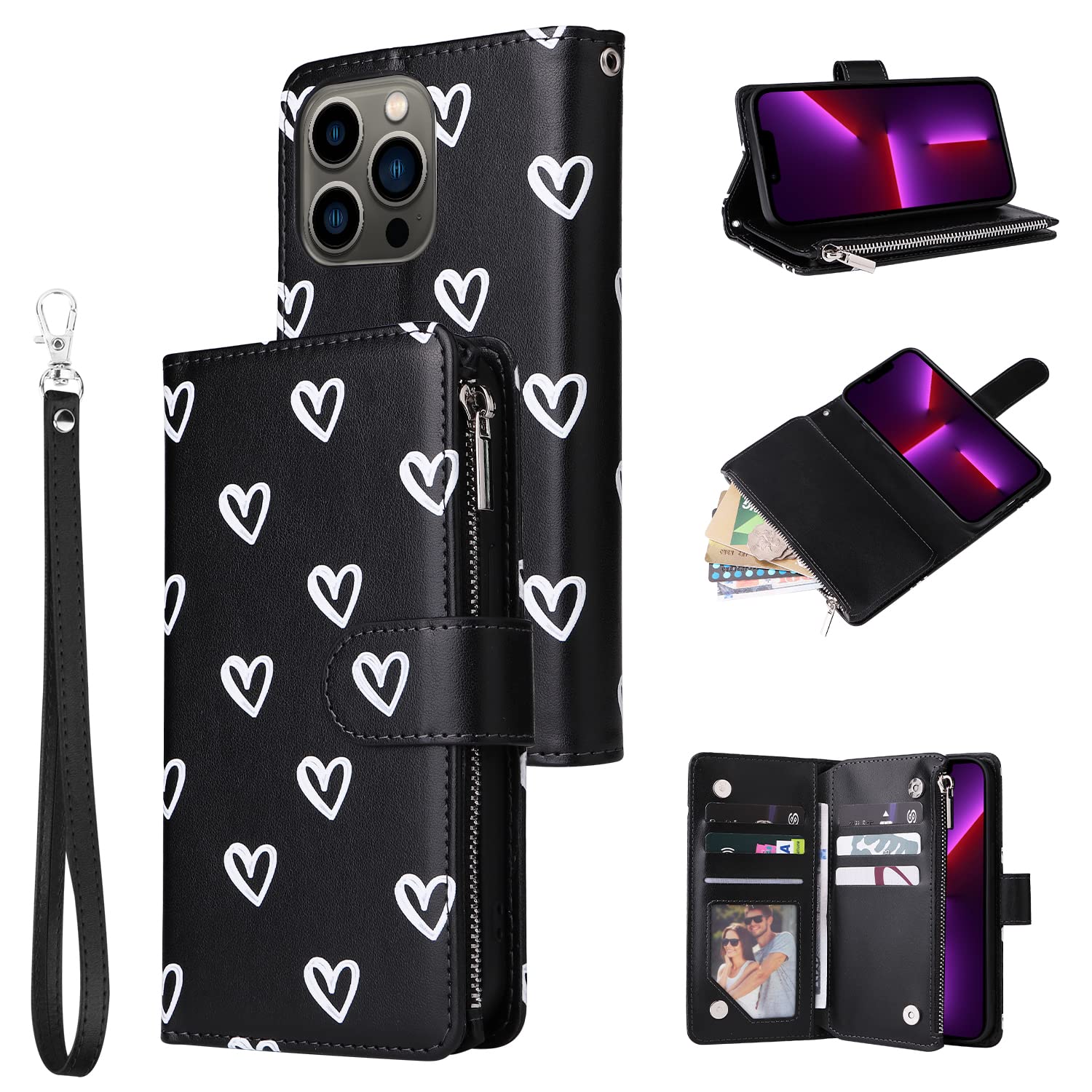 Funda Libro Cuero Premium Funda De Cuero TORRO Para Google Pixel 9 Pro XL - Con Soporte Integrado, 3 Ranuras Para Tarjetas Y Carga Inalámbrica, Color Negro Funda Premium Cuero Vaca Google Pixel