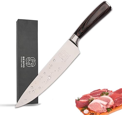 Miniatura 4 de Cuchillo de chef japonés profesional, cuchillo de cocina profesional de 8 pulgadas, cuchillos de chef de acero inoxidable de alto carbono, pelado
