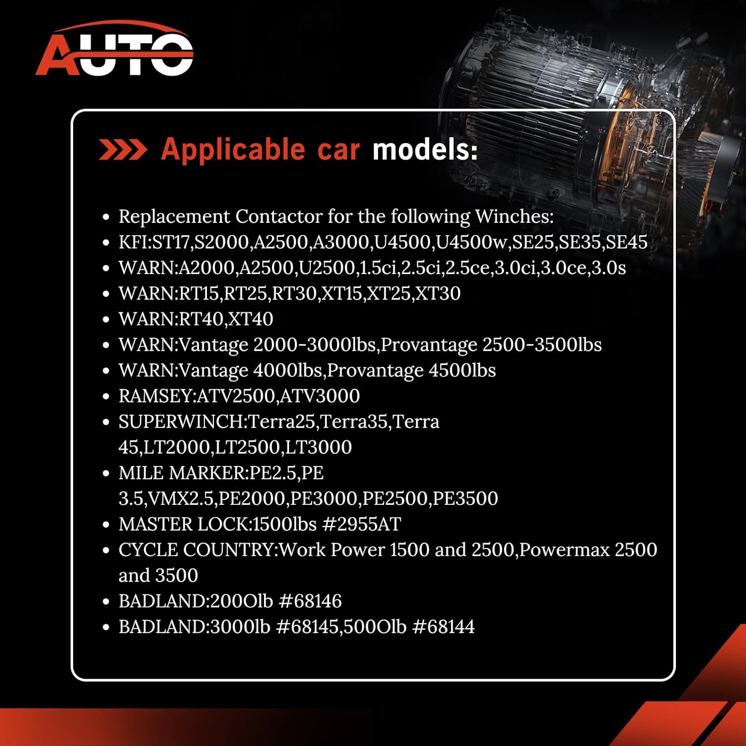 Winch Solenoid Relay Contactor 12V 300A Winch Rocker Thumb Switch Combo with Handlebar Control Kit Compatible with ATV UTV 3000lbs-5000lbs Polaris 800 1000