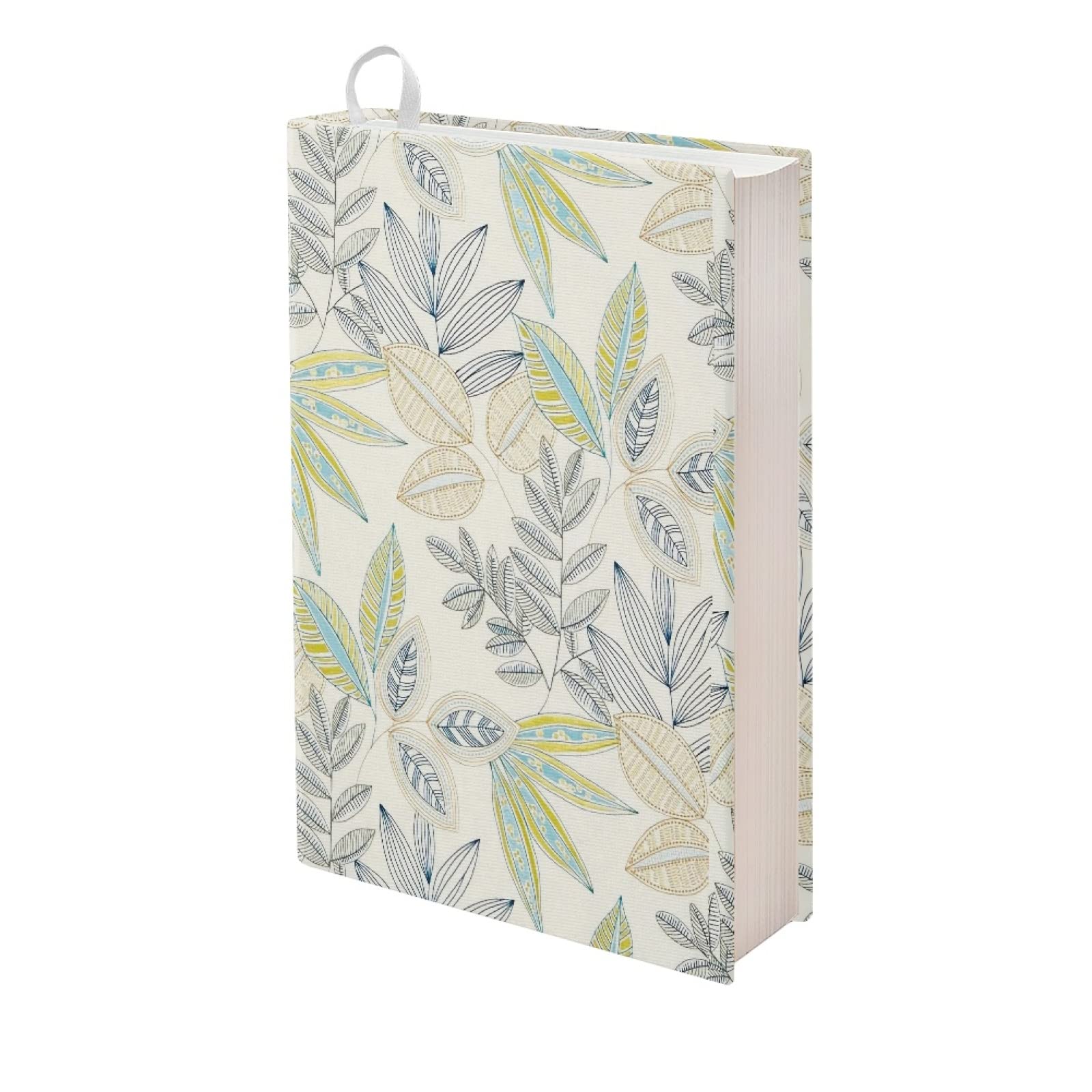 Copertina Per Libri Con Stampa Foglie - Tessuto Poliestere, 40x25 Cm, Per Romanzi E Bibbie
