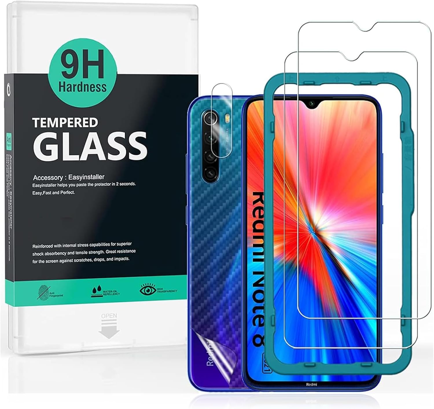 Protecteur écran Verre Trempé Pour Honor Pad 10 - 2 Pièces Dureté 9H, Anti-bulles, Compatibilité Empreinte Digitale - Installation Facile Avec Cadre