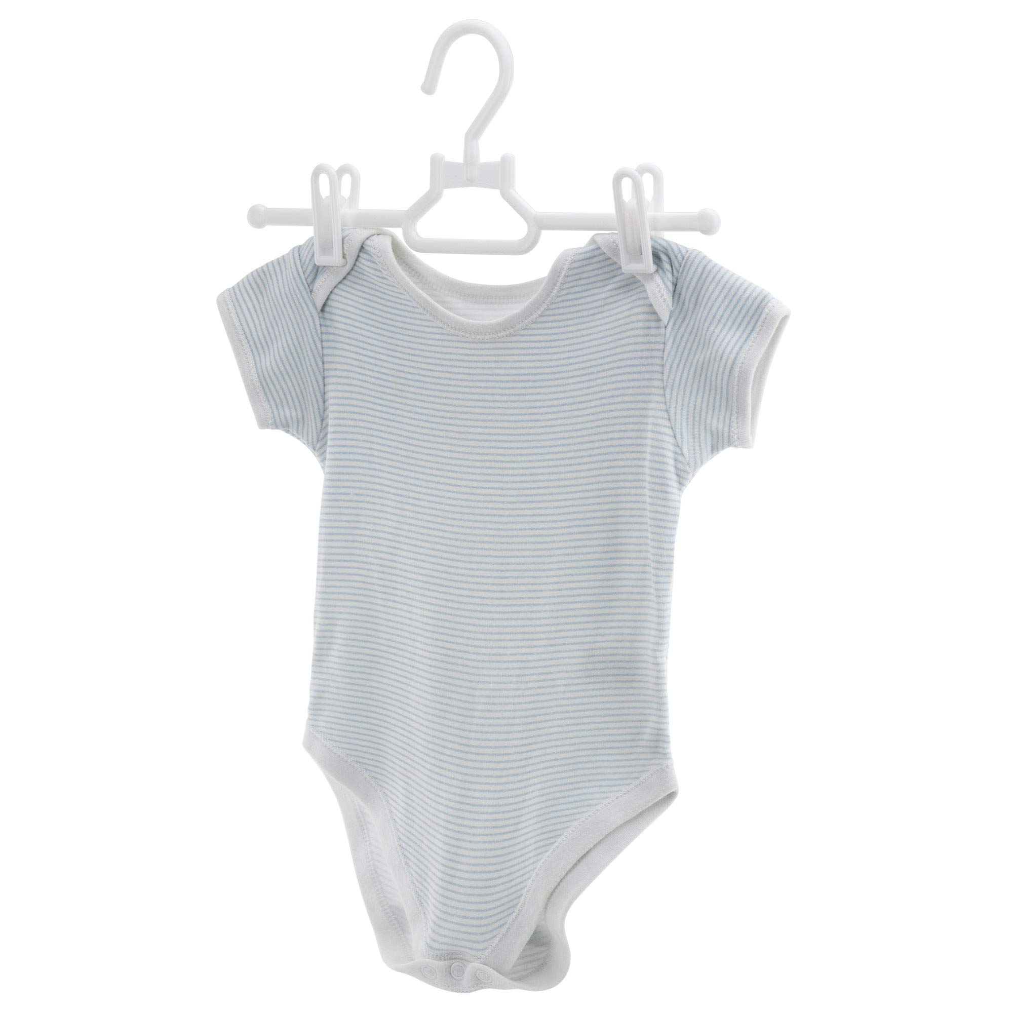 HANGERWORLD 20 grucce bianche in plastica da 30 cm, per top coat e indumenti per bambini
