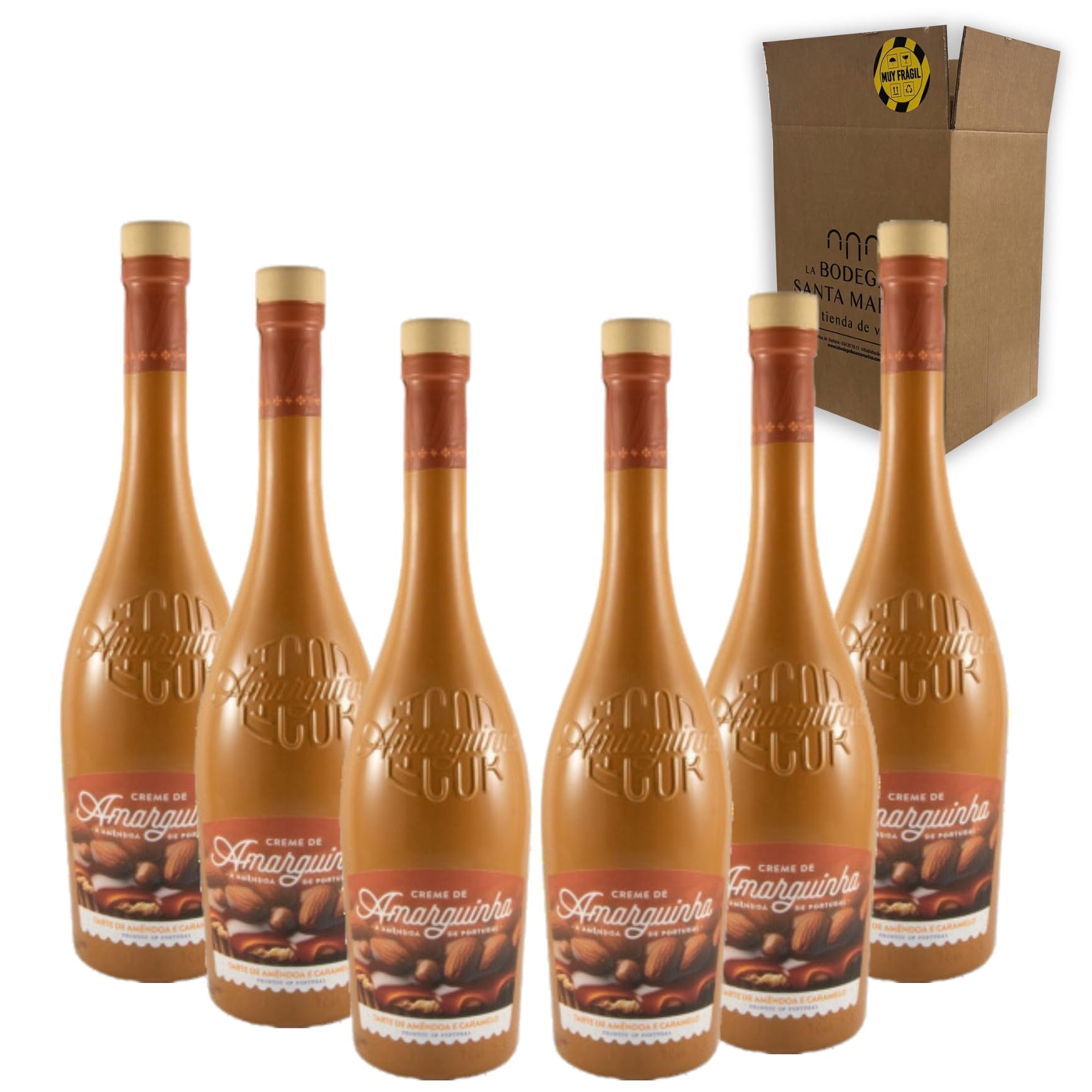 Licor Amarguinha Creme de Caramelo - Celebra los momentos especiales con el licor perfecto Pack 6-70cl