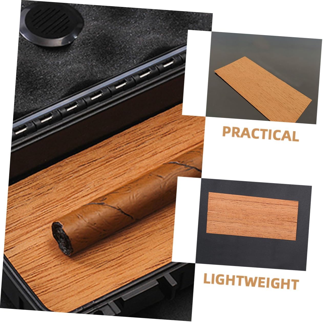 40pcs Simple Cedar Sheets for Humidor Storage Decorative Cedar Chips for Control Accessories for Thickness