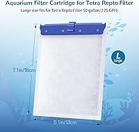 Vista 2 de Cartucho de filtro de acuario para filtros de alimentación Whisper Bio Bag, paquete de 9 cartuchos de filtro grandes ensamblados para acuario