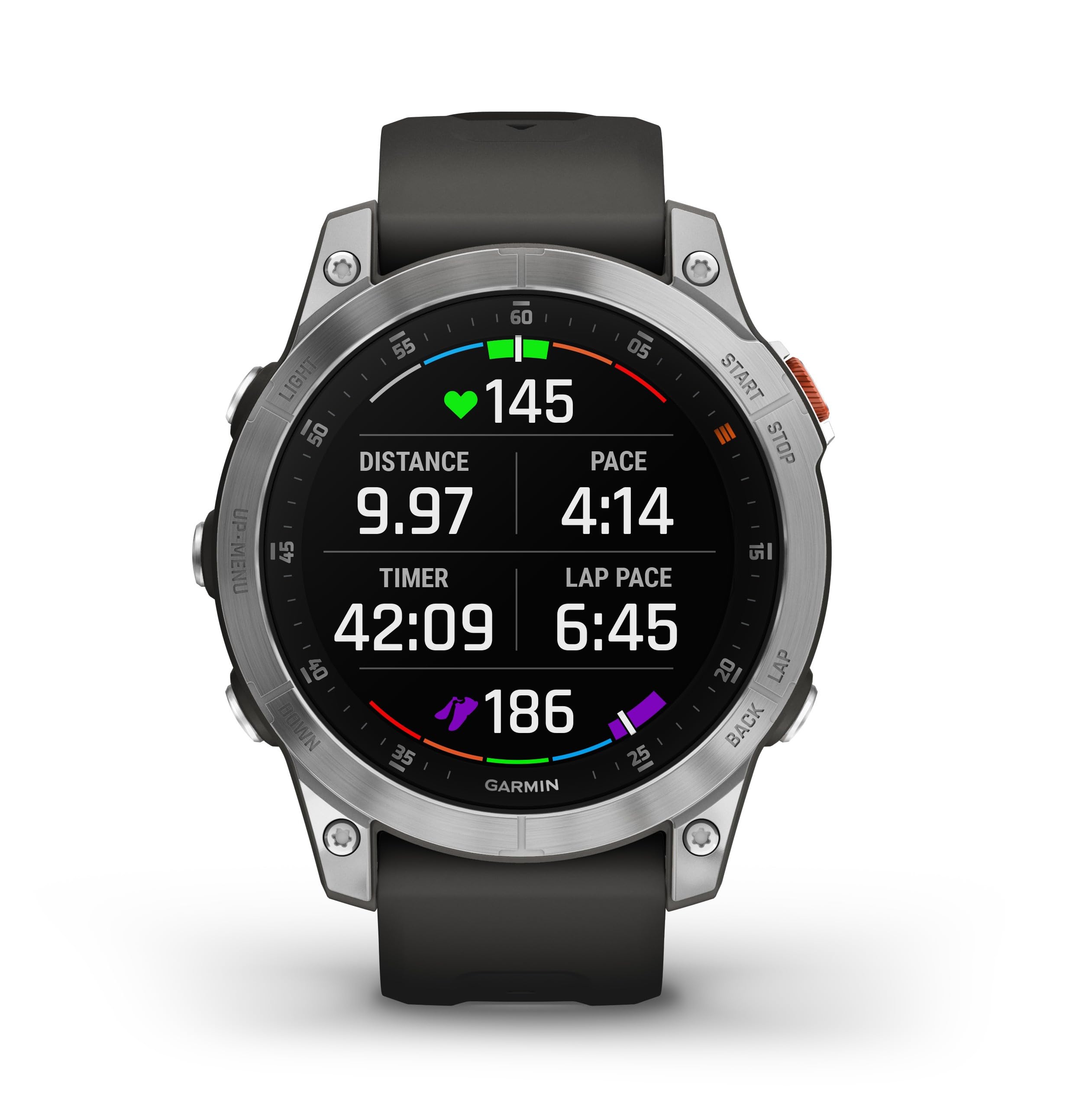 Garmin EPIX 2, Reloj GPS Multideporte con Pantalla táctil AMOLED, Funciones Superiores, frecuencia cardíaca, mapas y música, TU EU