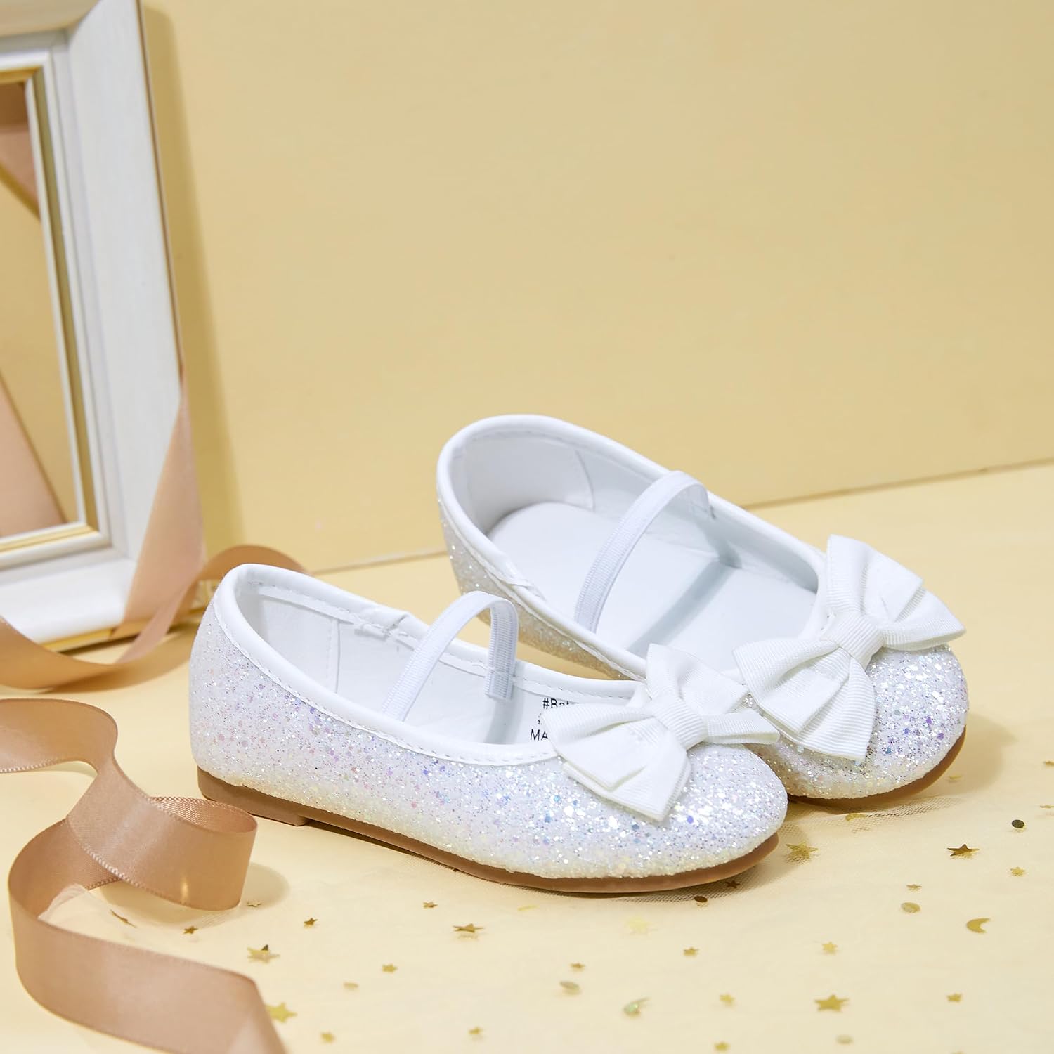 Otter MOMO Toddler/Little Girls Mary Jane Ballerina Flats Shoes Slip-on School Party Dress Shoes