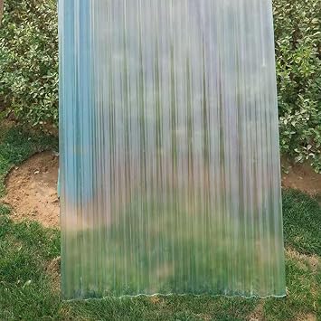1.5mm Fiberglass Daylighting Panels,1/2/4/6/8/10/12/14/15 Pcs Corrugated Roofing Sheets,Heat-Insulating FRP Daylighting Plate, Rainproof Board,Clear Roof Sheet,Easy to Cut 35x39in,6 Pcs