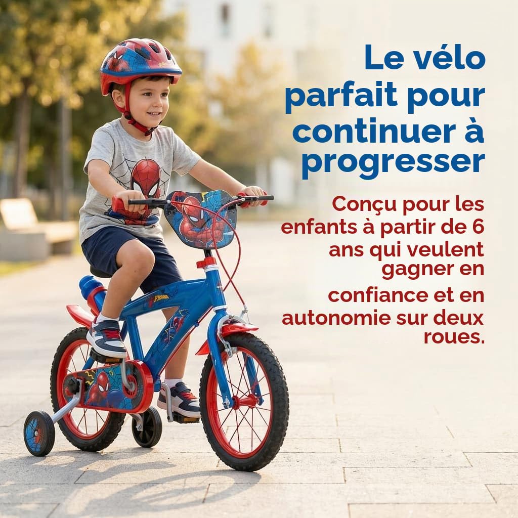 TOIMSA Huffy Vélo 14" Spiderman 4/6 Ans