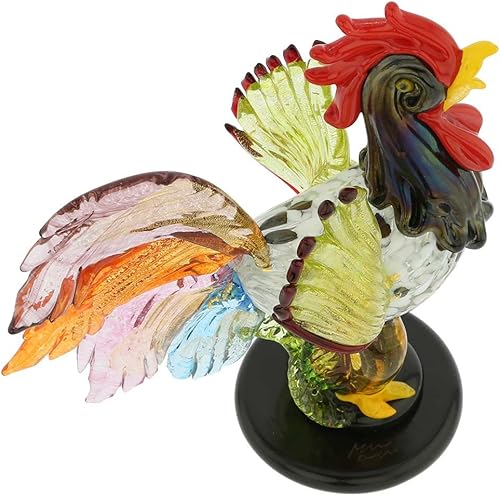 Miniatura 4 de Glass Of Venice Escultura de gallo de cristal de Murano