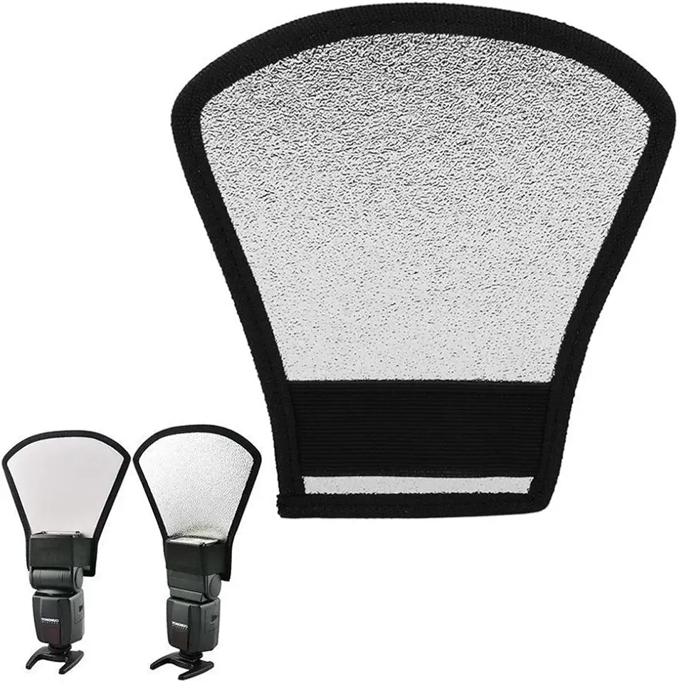 Difusor Rebatedor Universal Para Flash Speedlight 2 Lados