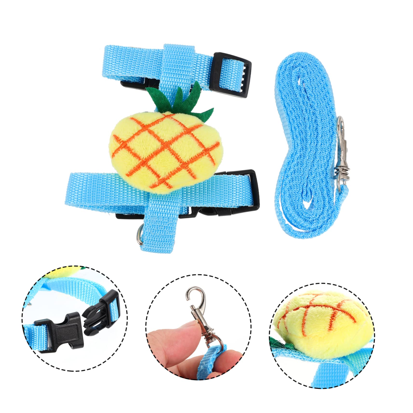 Sosoport 5sets Per Gatti e Conigli Con Guinzaglio Comodo e Pratico Per Passeggiate All Aperto Adatto Piccole Taglie Design Carino Forma Di Coniglio Facil Indossare Usare