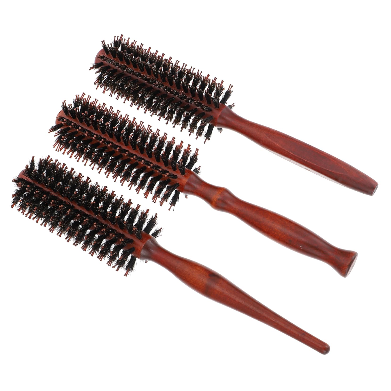 MAGICLULU 9 Uds Peine Rizador Cepillo De Pelo De Cerdas Desenredantes Cepillo De Pelo Redondo Rizado Cepillo De Pelo Con Mango De Madera Cepillo De Pelo Desenredante Cepillo De Pelo De