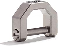 Vista 1 de Anillos de titanio - Llavero con anillo en D y llaveros con grillete de tornillo para llaves del hogar y del automóvil