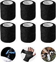 Vista 7 de RISEN Vendaje Cohesivo 2" x 5 Yardas, 6 Rollos, Vendaje Autoadherente Cinta Médica, Gasa de Primeros Auxilios Adhesiva Flexible Transpirable Ideal