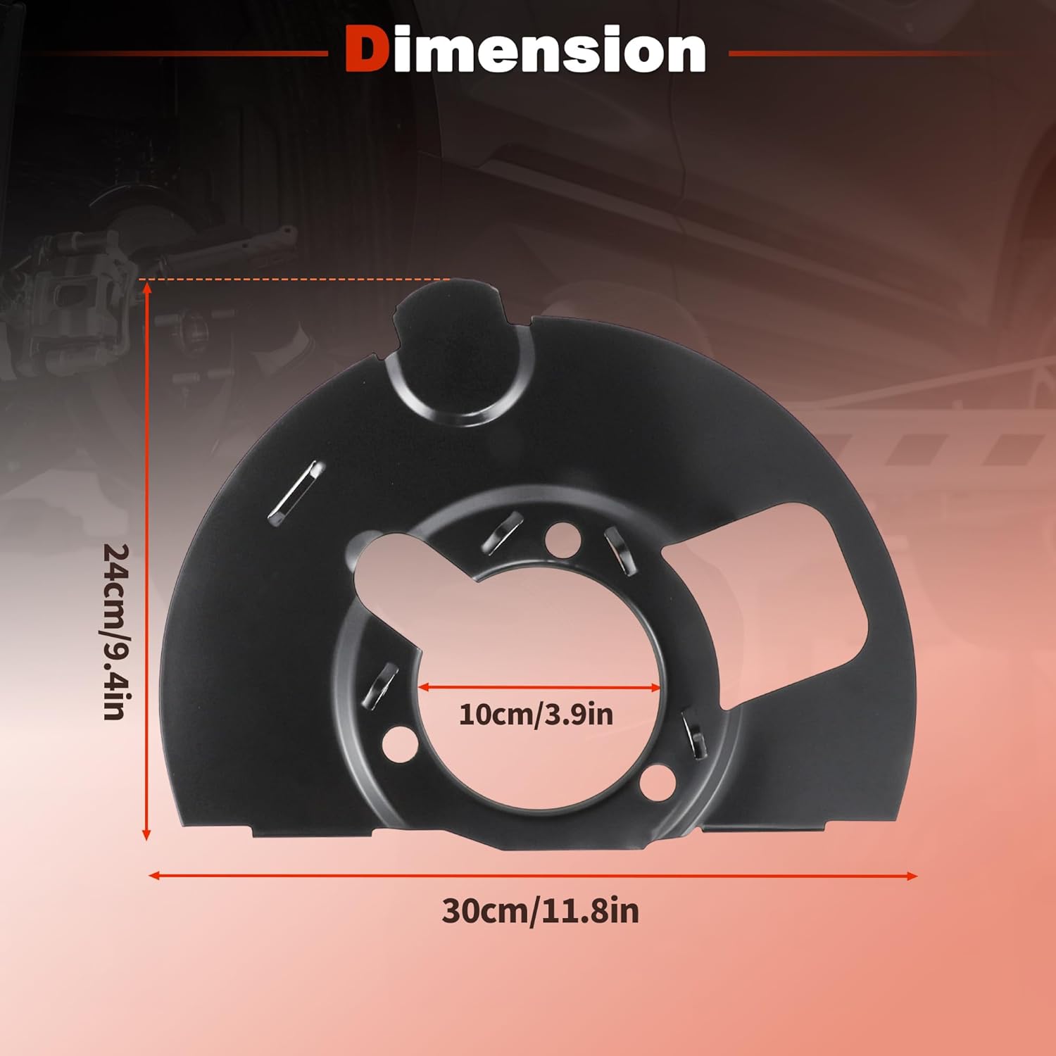 Front Left Right Brake Dust Shield for Chevrolet Silverado 1500 Tahoe Suburban for GMC Sierra 1500 Yukon XL for Cadillac Escalade ESV Disc Brake Backing Plate 20971875/20971876