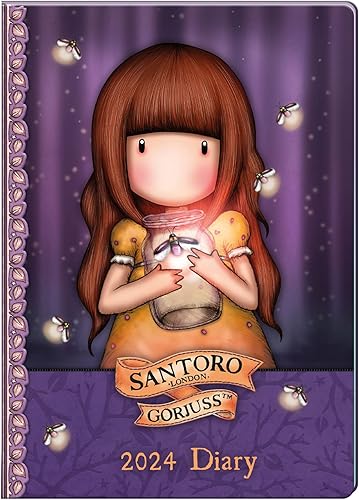 Santoro Gorjuss - Agenda diaria 2024, tamaño A5, páginas semanales y mensuales
