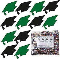 Vista 176 de Confeti Grad Cap Negro, Púrpura Combo - 2 bolsas de media onza (1 oz) (8400/8412)
