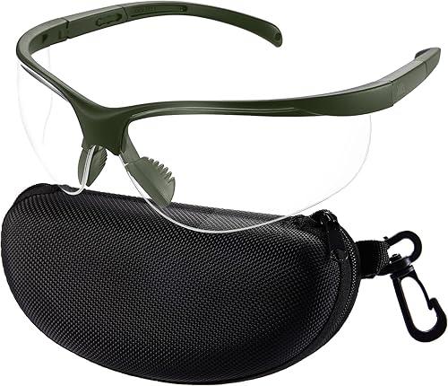Miniatura 10 de xaegistac Shooting Glasses Anti-fog Shooting Range Eye Protection,Comfortable Hunting Shooting Safety Glasses with Hard Case