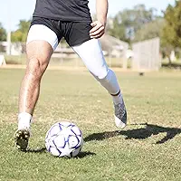 Meia-calça de compressão 3/4 de perna única, mangas de perna de basquete, calça de compressão esportiva unissex
