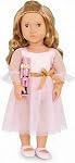 Our Generation - Katia - 18-Inch Fashion Doll - Lifelike Hazel Eyes & Wavy Brown Hair - Shimmery Dress Outfit & Hair Bow Accessory - Pretend Play - Toy for Kids 3 Years +