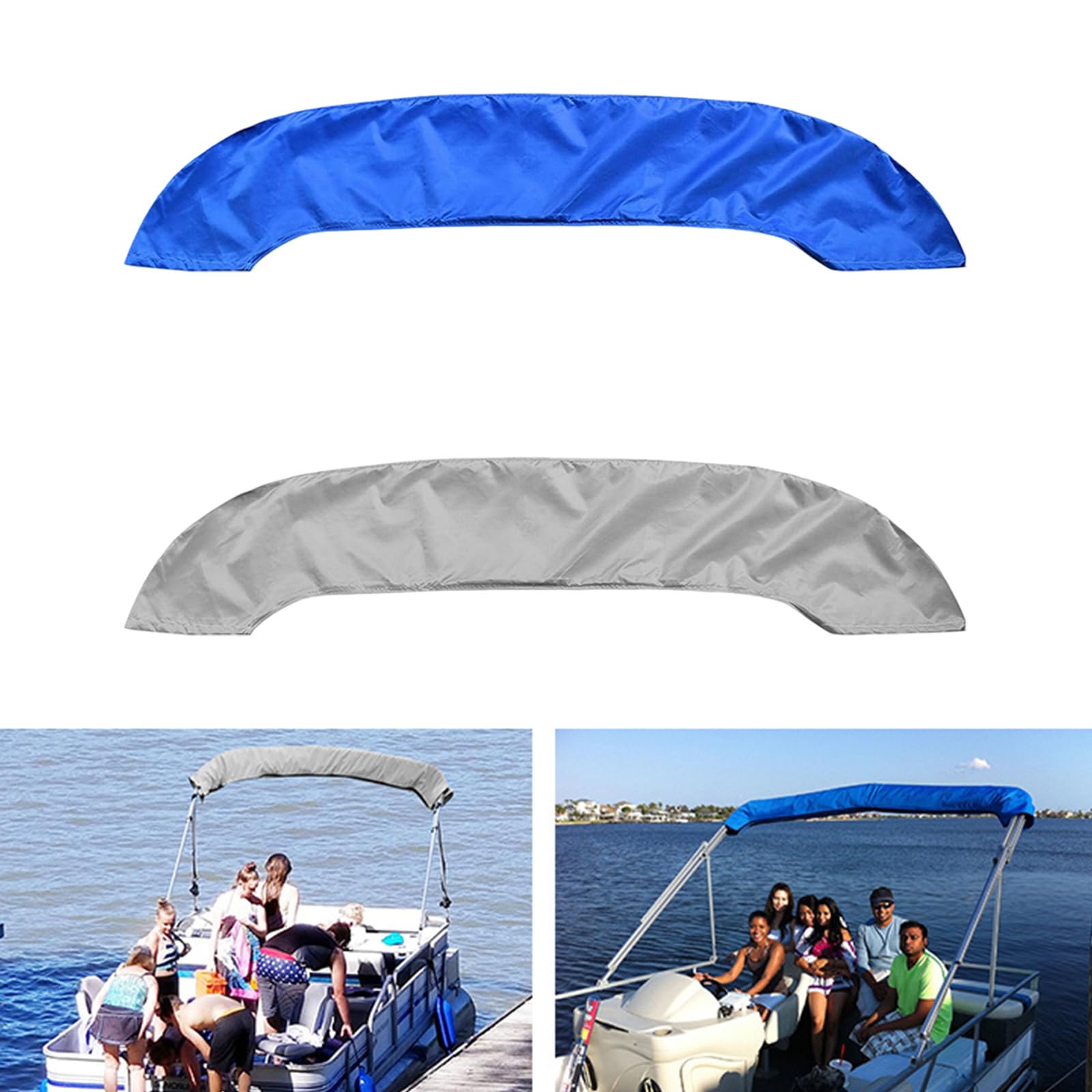 Cubierta solar portátil para barco, color azul, S