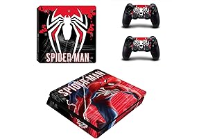 Vinyl Superhero Skin Decals for PS4 Slim Console and Controllers