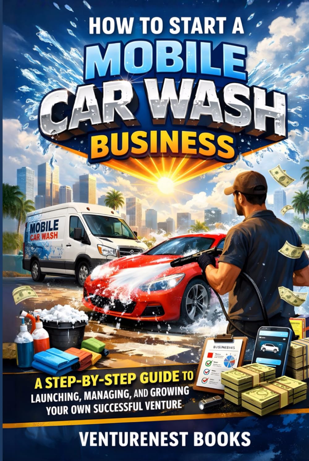 How to Start a Mobile Car Wash Business: A Step-by-Step Guide to Launching, Managing, and Growing Your Own Successful Venture