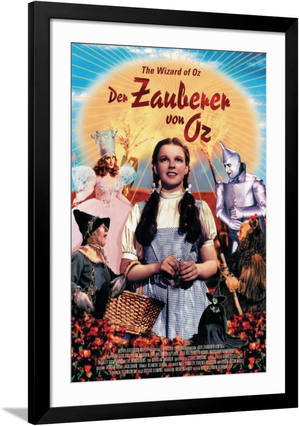 ART.COM Wall Art Print The Wizard of Oz, German Movie Poster, 1939, 16" x 24"