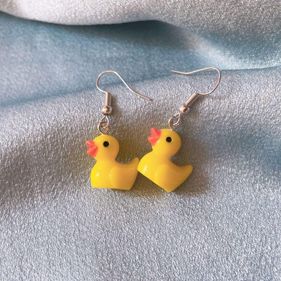 MALOYANVE Unique Personalized Yellow Duck Earrings for Women lightweight Funny Cute Duck Dangle Drop Earrings Charming Jewelry Gifts - Image 5