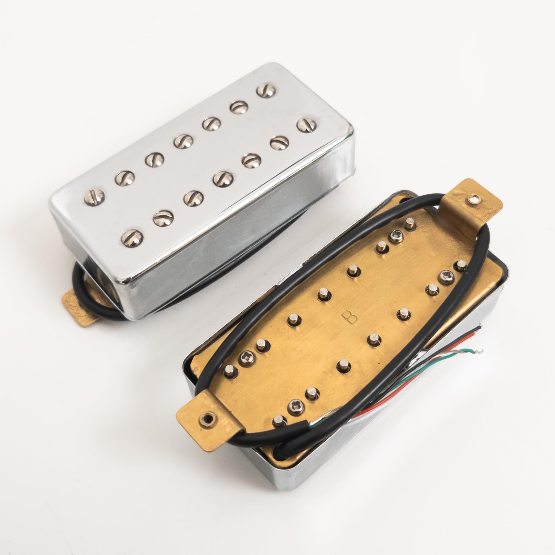Set di pickup Humbucker a 7 corde per chitarra elettrica, pickup professionali ad alto rendimento con coperture in metallo cromato, cablaggio a 4 conduttori, set di pickup per collo e ponte, adatto