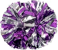 Vista 14 de Hooshing - Paquete de 2 pompones de animadora con mango tipo bastón, pompones para espíritu de equipo, deportes, bailes, animación, para niños, Negro