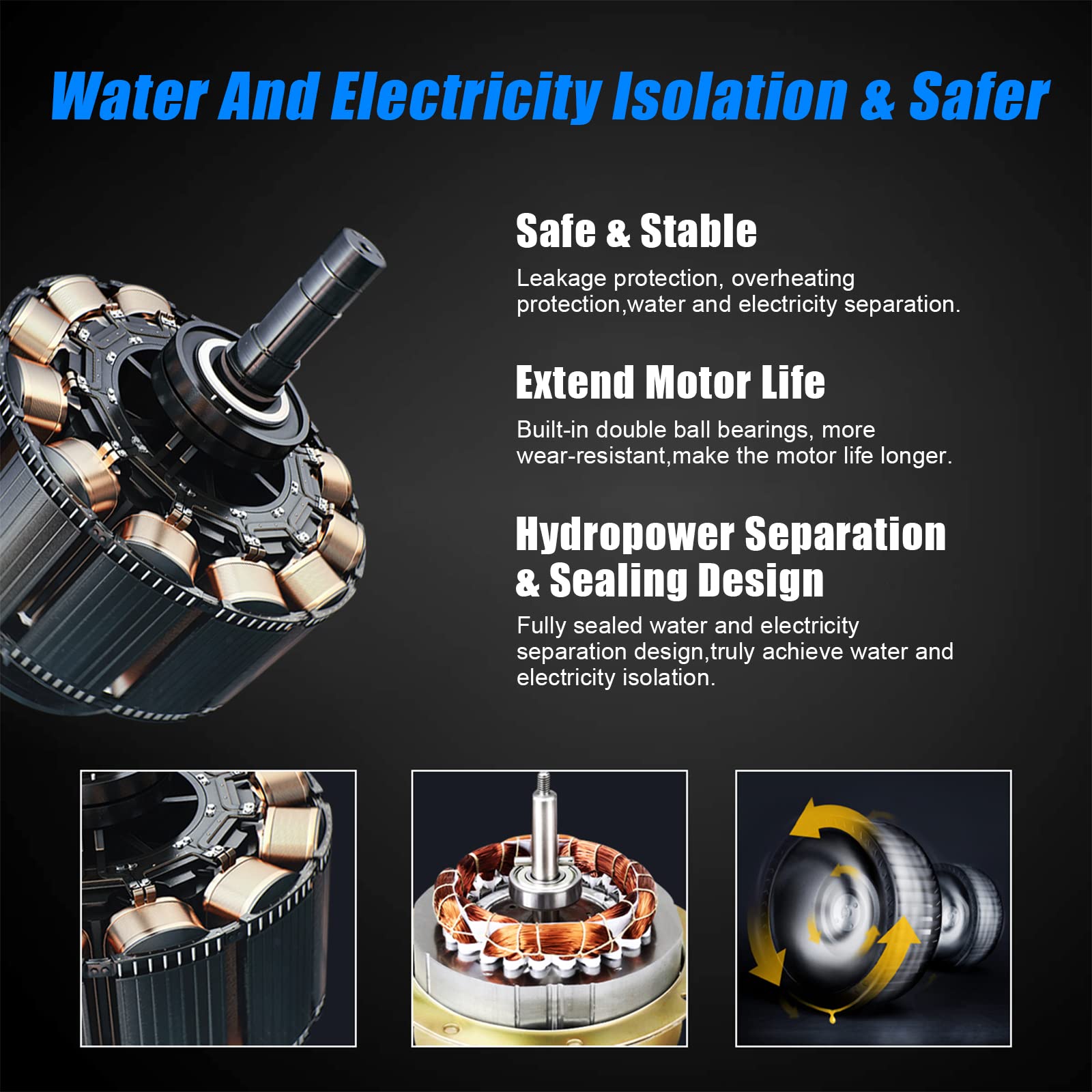 BEVISKkki 8 Inch Wall Mounted Exhaust Fan 110V 735 CFM Low Noise High Speed Bathroom Extractor Ventilation Fan Blower for Attic Garage Basement Kitchen Bathroom Windows Fan 80W