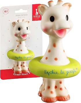 Sophie la girafe Fresh Touch Bath Toy, Floating Spray Water Toy for Babies and Toddlers, Easy Grip Sensory Bath Toy, Colors May Vary, 6+ Months