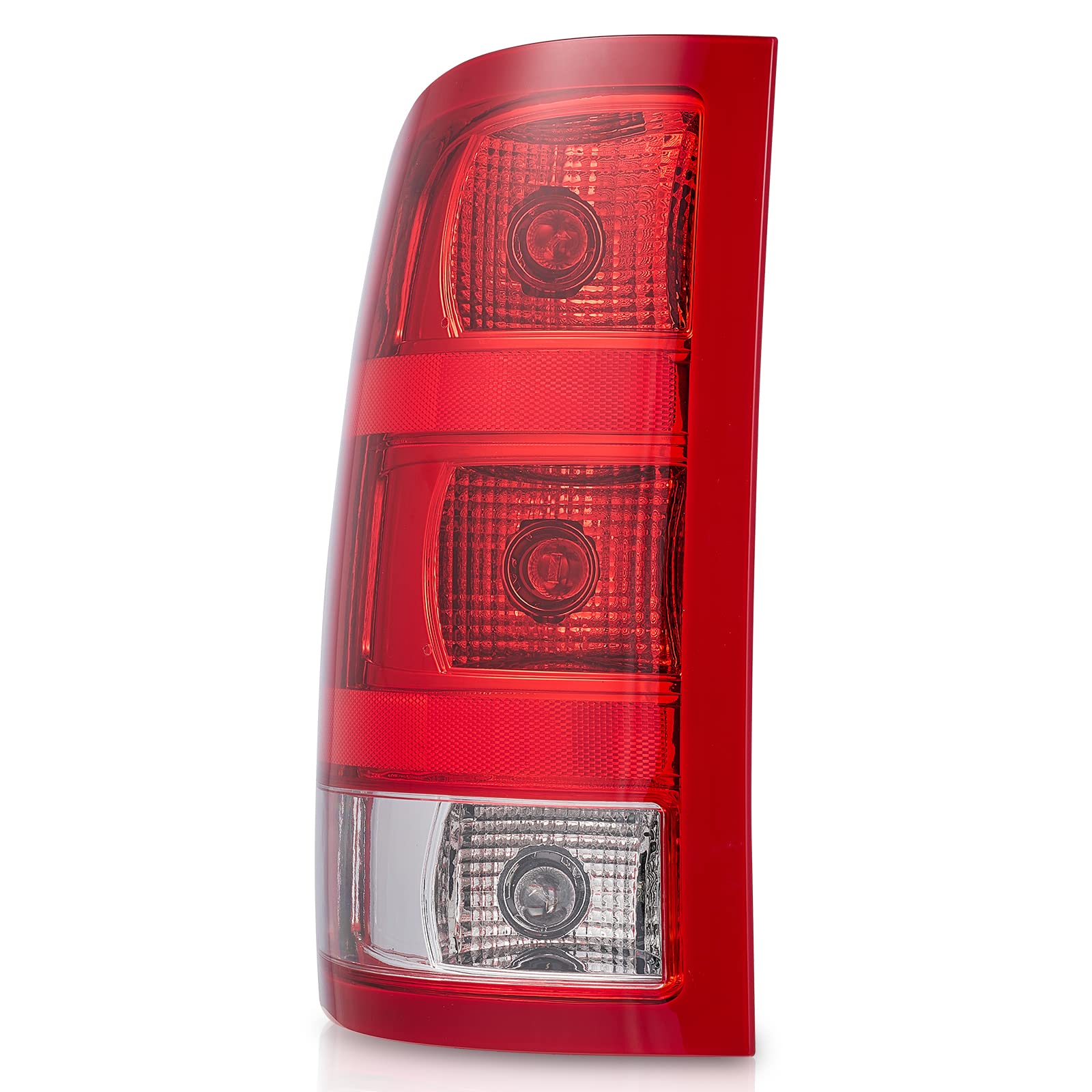 Sponsored Ad - Tail Light Assembly for 2007-2013 GMC Sierra 1500 (SL, SLE, SLT, WT) 2500 3500HD rear light GM2800208 with Harness and bulbs Driver Side