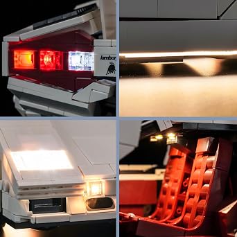 Remote Control Light Kit for Lego 10337 Countach 5000 Quattrovalvole [Energy Class A]