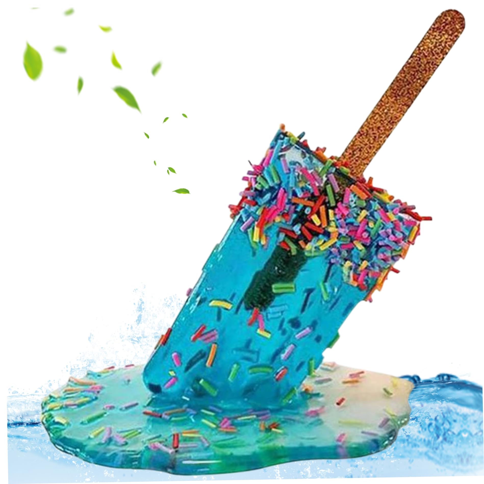 Fusion d'ornements crème glacée d'été bleue pour raviver vos souvenirs d'enfance