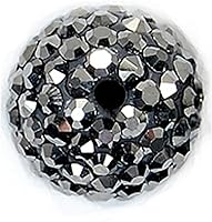 Vista 5 de Bolas de discoteca de 0.394 in de cuentas de arcilla de cristal checo Shamballa pavimenta calidad premium