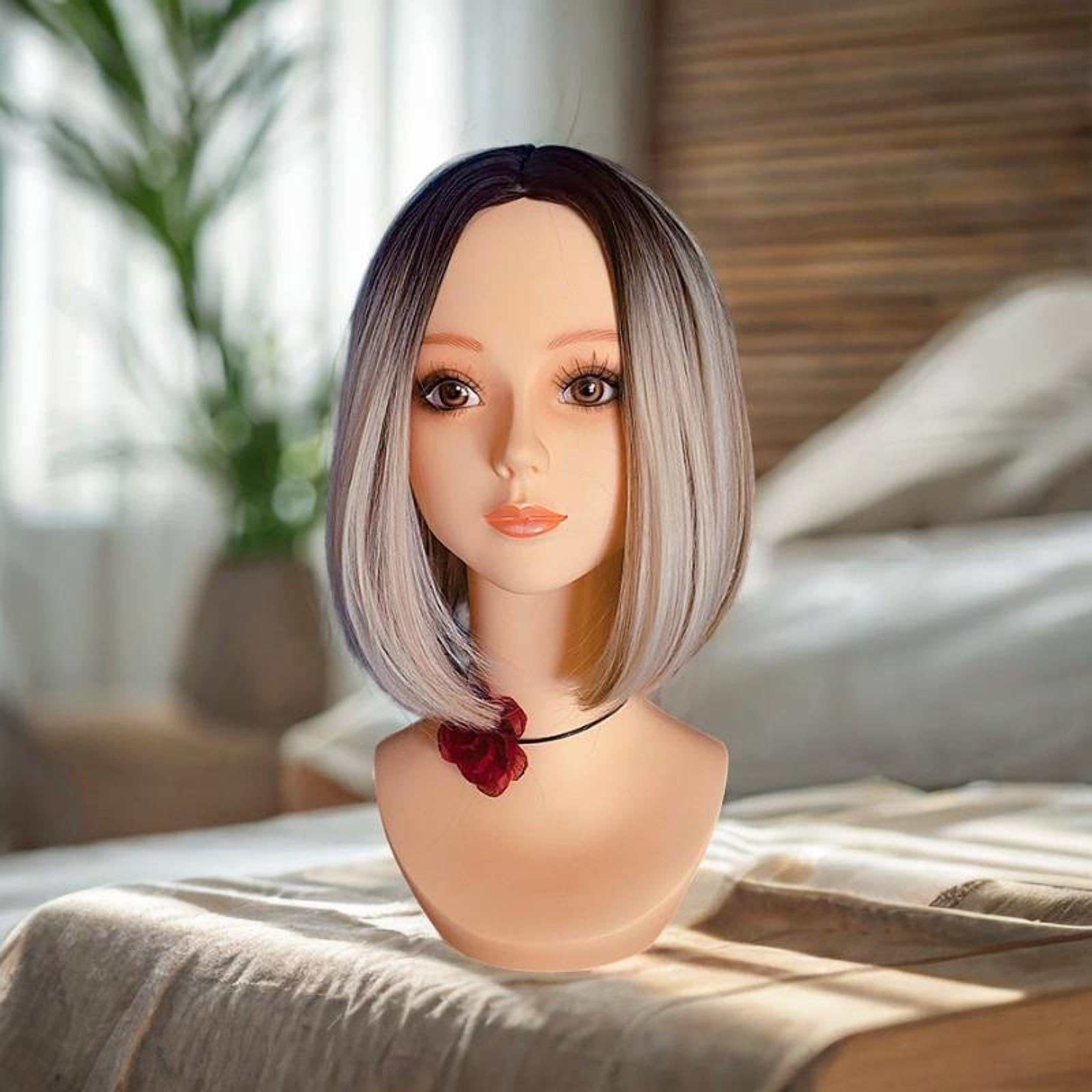 Amazon.co.jp: OIIBWQ ウィッグディスプレイ用マネキンヘッド