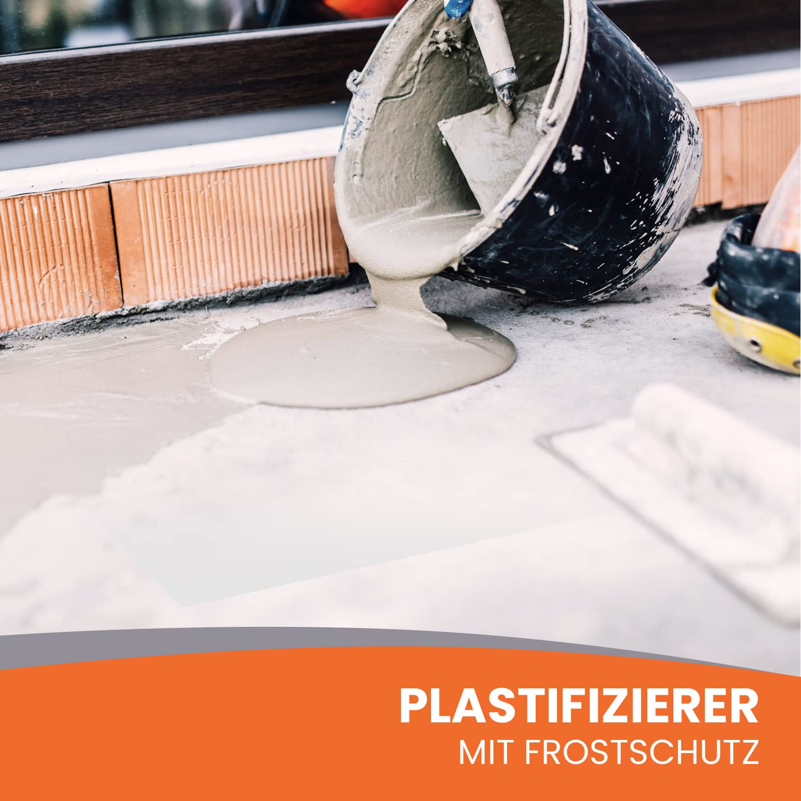 Betonzusatzmittel 5l Betonverflüssiger, Beton Plastifizierer und Verflüssiger - Fliessmittel als Zusatzmittel für Estrich, Beton, Mörtel - Chlorfrei, nicht korrosiv für Betonstahl - BEKATEQ BE-480