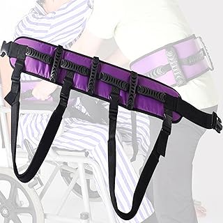 NICHOY Gait Belts-Transfer Belts for Seniors with Handles & Leg Straps,Standing Aids & Supports,Waist Sling Lifting Strap,Fit Waist Size:2.8~3.6Ft(A,Adjustable)