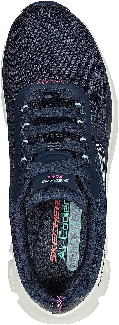 Skechers Women's Flex Comfort Sneakers, Navy/Purple, 7.5 M