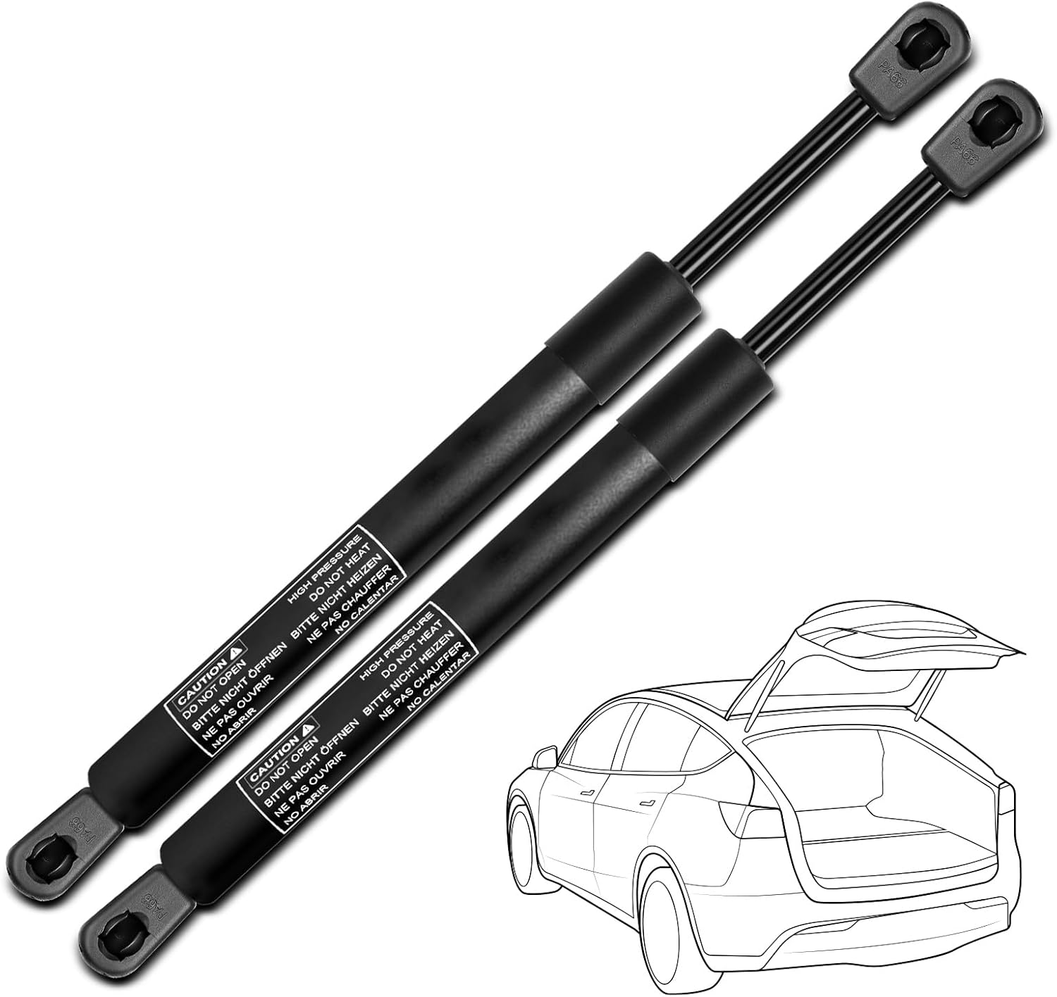 YHTAUTO Rear Hatch Gas Struts Shocks Replacement for Ford Expedition 1997-2002 & Lincoln Navigator 1998-2002, Sport Utility, Set of 2 Lift Supports, Replace# 8195732