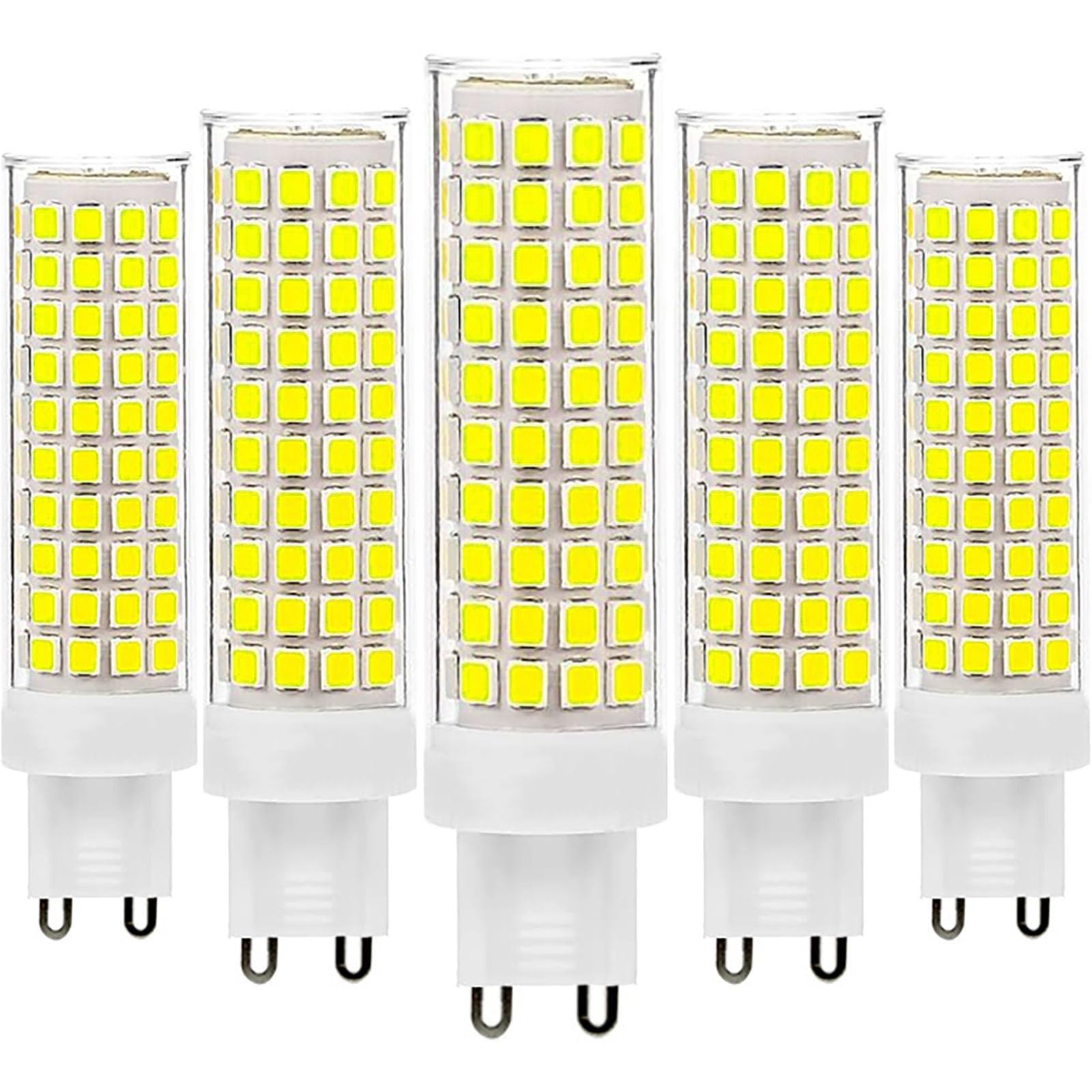 G9 LED Bulb 15W, 220V-240V, 150W Halogen Bulb Equivalent, 1500LM, G9 Bi Pin Base Light Bulbs for Chandelier Home Lighting Dimmable(Cool White)