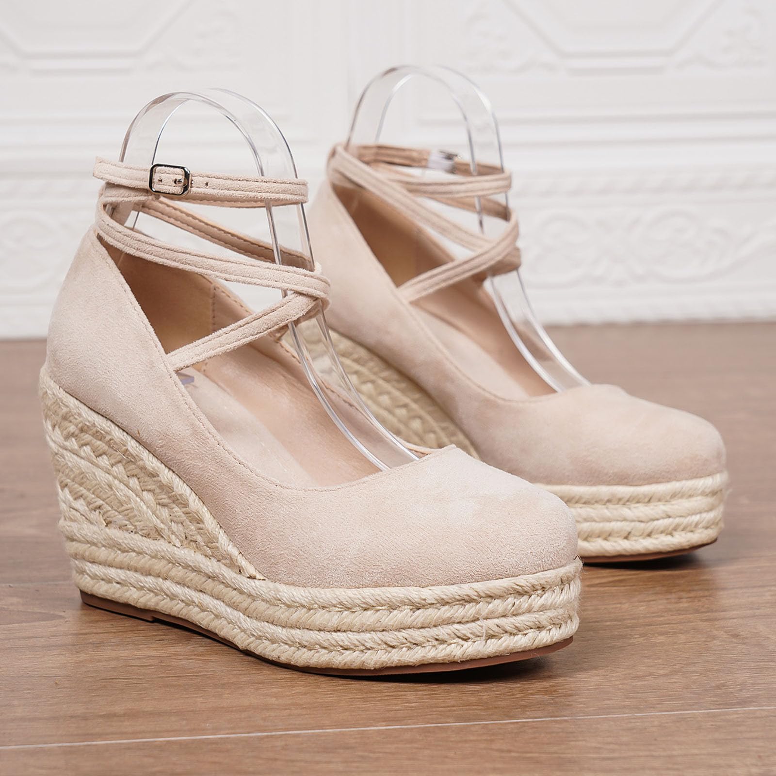 Scarpe da ballo da donna con plateau, scarpe da sposa con cinturino, tacco alto, eleganti e comode, scarpe con tacco alto per ottobre