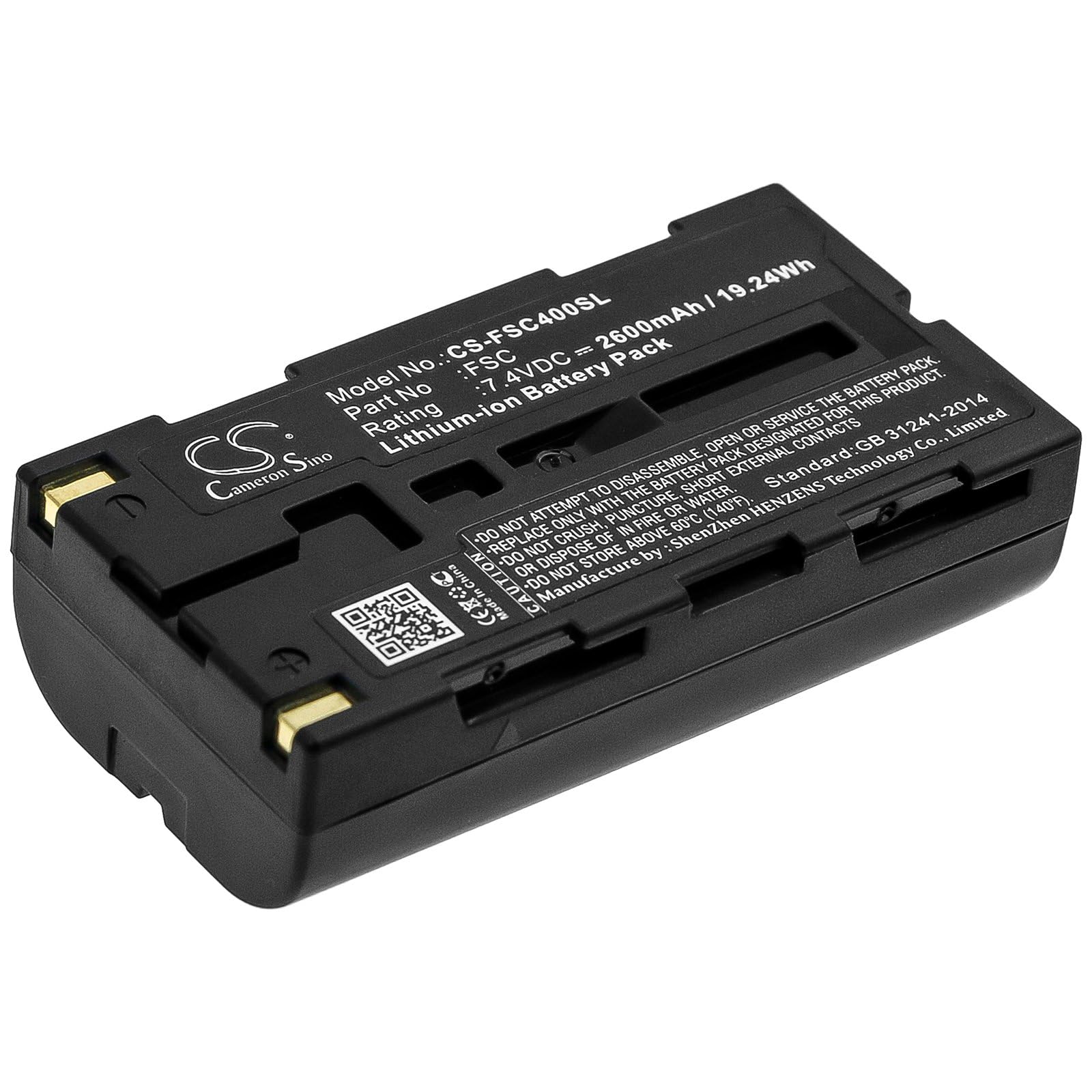 Batteria di ricambio per Fuji Portaflow-C FSC-3 Ultrasonic F, Portaflow-C FSC-4 Ultrasonic F, Portaflow-C Ultrasonic Flow Me, codice articolo: FSC