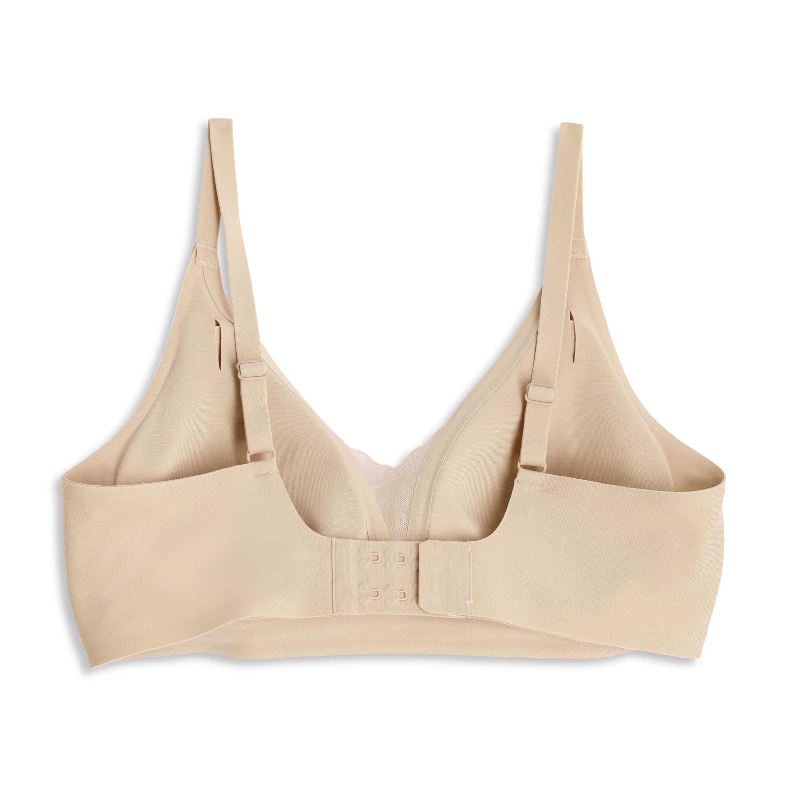 Cotonella, Reggiseno Invisible in Morbida Microfibra con Scollo in Tulle e Coppe Estraibili. Senza Ferretto, con Gancio ultrapiatto - Art. ADC18