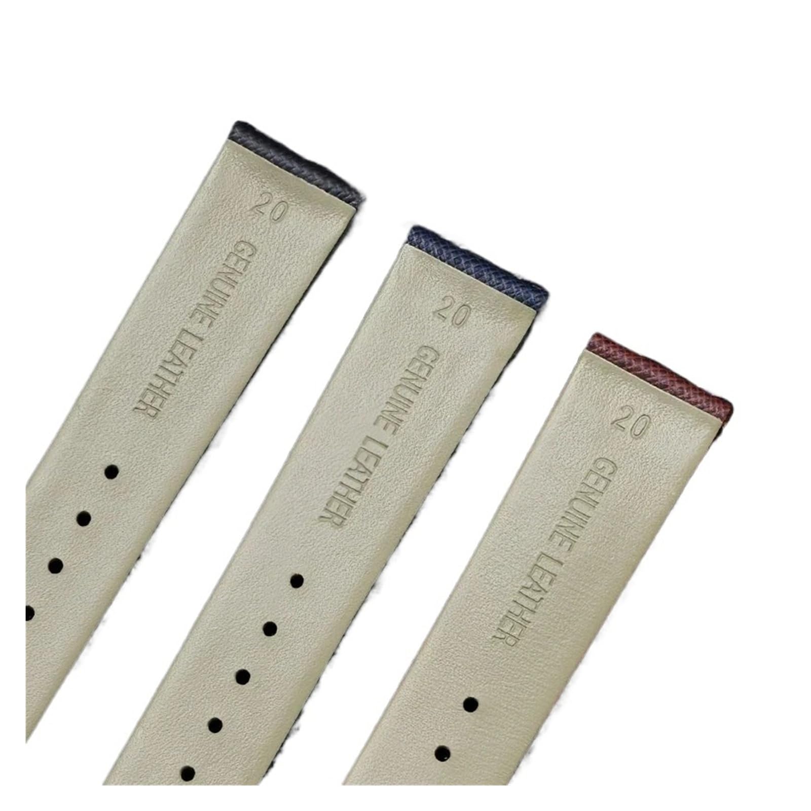 LUGEMA Bracelet En Cuir Véritable Souple De 12 À 22 Mm For Hommes Et Femmes, Compatible Avec Les Montres Connectées. Accessoires For Montres Connectées.